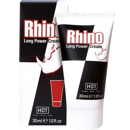 Hot Rhino Crema Retardante 30 ml - Potencia y resistencia natural