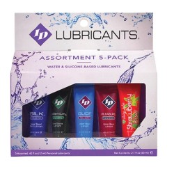 Lubricante Comestible 5x12 ml - ID: Surtido de sabores frutales