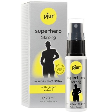 Pjur Superhero Strong 20 ml - Spray Retardante para Mayor Control y Placer