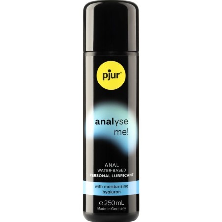 Pjur Analyse Me Lubricante Anal 250 ml - Base Acuosa con Ácido Hialurónico para Sexo Anal Intenso