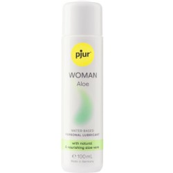 Pjur Woman Aloe Lubricante Base Agua 100 ml - Hidratación y Cuidado con Aloe Vera