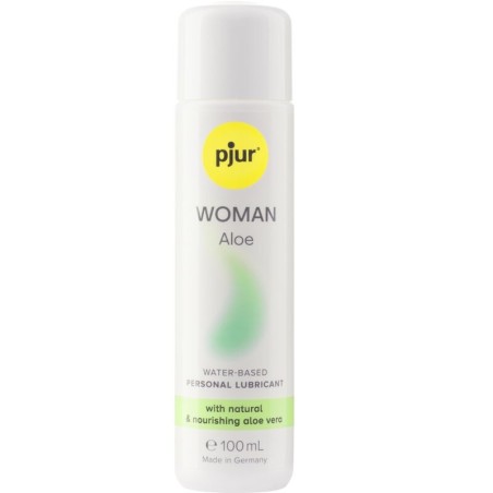Pjur Woman Aloe Lubricante Base Agua 100 ml - Hidratación y Cuidado con Aloe Vera