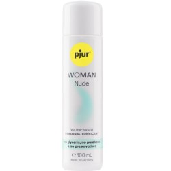Pjur Woman Nude Lubricante Base Agua 100 ml - Sin Conservantes ni Aditivos