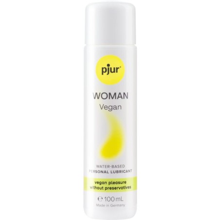 Pjur Woman Vegan Lubricante Base Agua 100 ml - 100% Vegano y Sin Aditivos