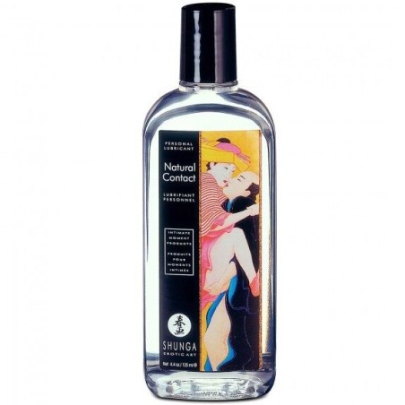 Shunga Lubricante Natural Contacto 125 ml | A Base de Agua y Compatible con Preservativos