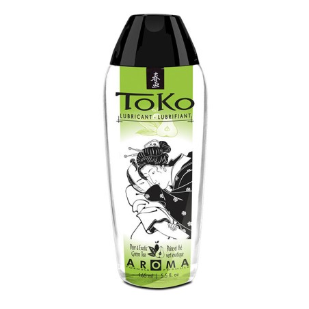 Shunga Toko Lubricante Aroma Pera & Té Verde Exótico - Lubricante Íntimo Sedoso