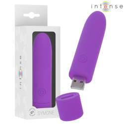 Intense Symone Bullet rojo - Vibrador USB compacto con 8 modos