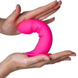 Hitsens 2 Silicone Dildo Pink - Textura huevo y efecto térmico | Adrien Lastic