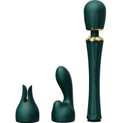 Zalo Kyro Verde - Varita de masaje vibrante con diseño elegante
