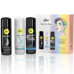 Pjur Pride Set Premium Lubricantes 3 x 30 ml - Silicona y Agua, Ideal para Viajes y Comunidad