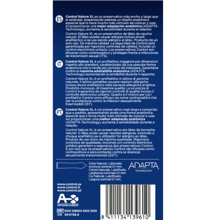 Control Condoms control adapta nature xl
