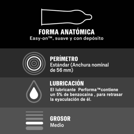 Durex Condoms durex placer prolongado retardante