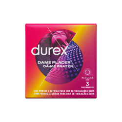Durex - Dame Placer 12 uds | Preservativos para intensificar el placer mutuo