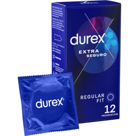 Durex - Extra Seguro 12 uds | Preservativos para máxima protección y confianza
