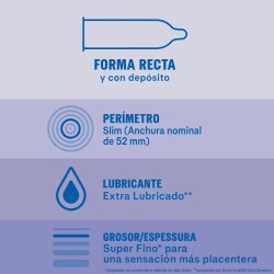 Durex Condoms durex invisible extra lubricado