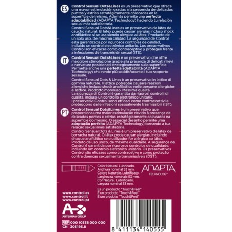 Control Condoms control sensual dots & lines