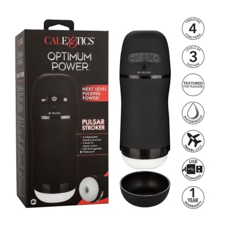 Calexotics optimum power masturbador con vibración y succión