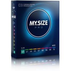 MY SIZE Pro 45 mm - Preservativos estrechos (80 uds) | Máxima protección y confort