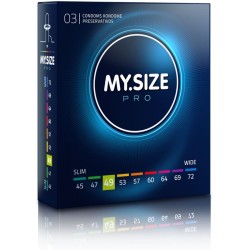 MY SIZE Pro 49 mm - Preservativos estrechos (80 uds) | Protección fiable y confort total