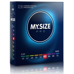 MY SIZE Pro 60 mm - Preservativos ajustados (80 uds) | Confort y protección fiable