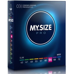 MY SIZE Pro 64 mm - Preservativos ajustados (80 uds) | Máxima protección y confort