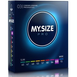 MY SIZE Pro 69 mm - Preservativos ajustados (3 uds) | Comodidad y protección fiable