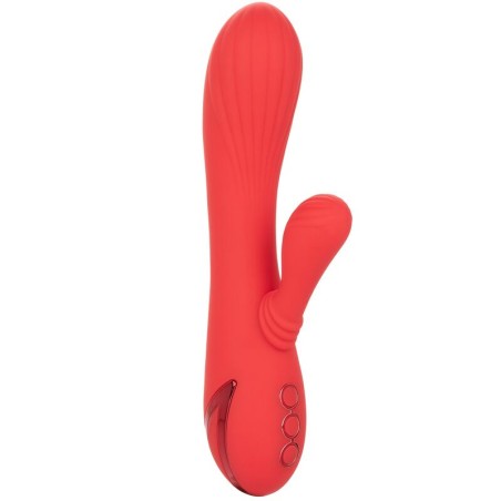 Calexotics Palisades Passion Red - Vibrador Ergonómico de Silicona para Placer Inclusivo
