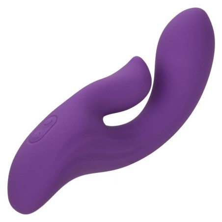 Calexotics Stella Dual Pleaser Violet - Vibrador Doble Recargable de Silicona Suave