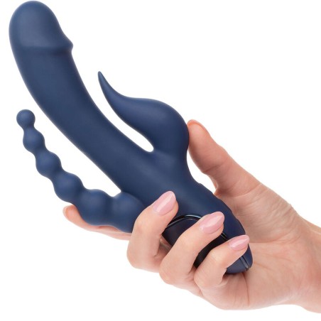 Calexotics Vibrator Triple Orgasm Blue - Placer triple con máxima suavidad