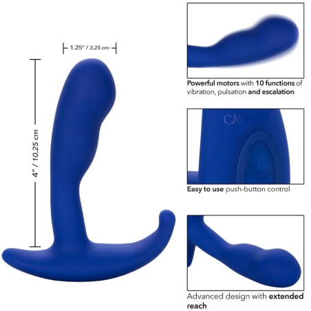 Calexotics admiral estimulador y vibrador anal curvado