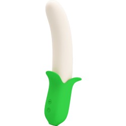 Pretty Love Banana Geek | Vibrador silicona con 7 vibraciones y movimiento