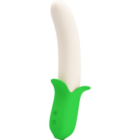 Pretty Love Banana Geek | Vibrador silicona con 7 vibraciones y movimiento