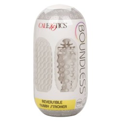 Calexotics Reversible Nubby Stroker: masturbador doble textura