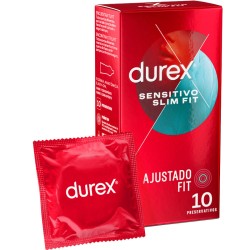 Durex Sensitivo Slim Fit 10 uds - Ajuste cómodo y seguro