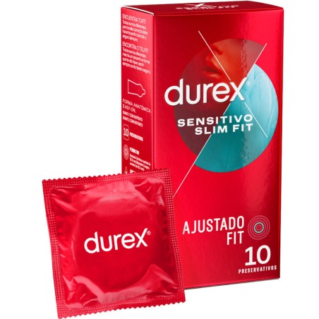 Durex Sensitivo Slim Fit 10 uds - Ajuste cómodo y seguro