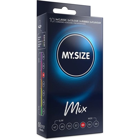 MY SIZE Mix 60 mm - Preservativos extra anchos (28 uds) | Máximo confort y protección