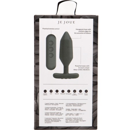 Je Joue onyx plug anal vibrador